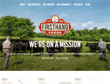 Tablet Screenshot of firsthandfoods.com